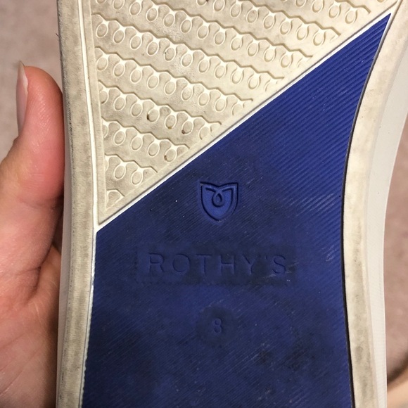 Rothy’s The Classic Slip-On Woven Sneaker in Honeybun Metallic Boucle Size 8 - Picture 7 of 10